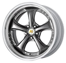 WORK VS KF# 19 inch STEP RIM – Brilliant Silver Black (BSB) (official WORK product image)