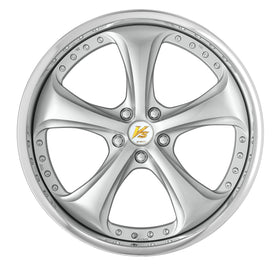 WORK VS KF# 20 Inch – Light Greyish Silver (LGS), FULL REVERSE - 0