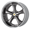 WORK VS KF# 19 inch FULL REVERSE – Brilliant Silver Black (BSB) (official WORK product image)
