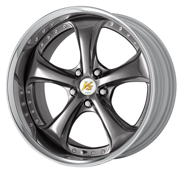 WORK VS KF# 19 inch FULL REVERSE – Brilliant Silver Black (BSB) (official WORK product image)