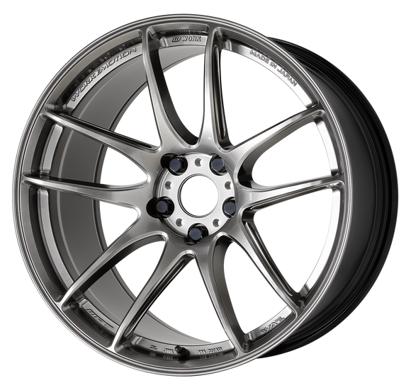 WORK EMOTION CR Shigoku 19 inch NORMAL, Glow Gunmetal (GGM), ULTRA DEEP taper — WORK factory photo