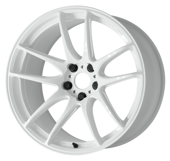 WORK EMOTION CR Shigoku 19 inch NORMAL, Ice White (ICW), ULTRA DEEP taper — WORK factory photo