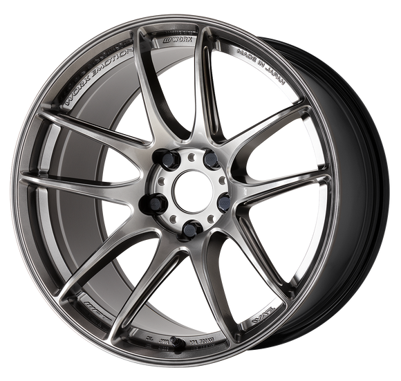WORK EMOTION CR Shigoku 18 inch NORMAL, Glow Gunmetal (GGM), ULTRA DEEP taper — WORK factory photo