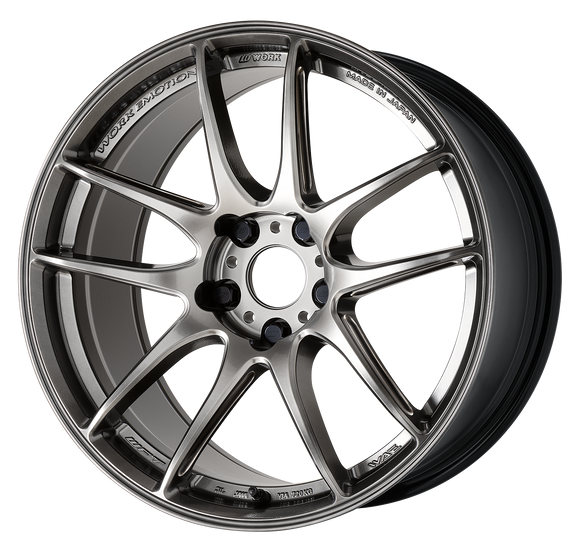 WORK EMOTION CR Shigoku 18 inch NORMAL, Glow Gunmetal (GGM), DEEP taper — WORK factory photo