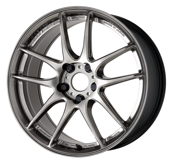 WORK EMOTION CR Shigoku 18 inch NORMAL, Glow Gunmetal (GGM), MIDDLE taper — WORK factory photo