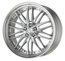 WORK SCHWERT QUELL2 Grimit Bright Silver – 21 inch STEP RIM wheel shown, finish reference for 22 inch