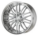 WORK SCHWERT QUELL2 Grimit Bright Silver – 20 inch FULL REVERSE wheel shown, finish reference for 19 inch