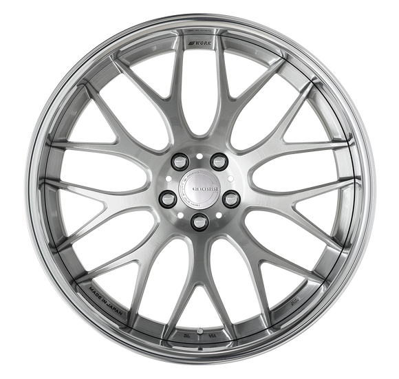 WORK GNOSIS RXM Brushed (BRU) – 21 inch FULL REVERSE wheel shown, finish reference for 20 inch FULL REVERSE