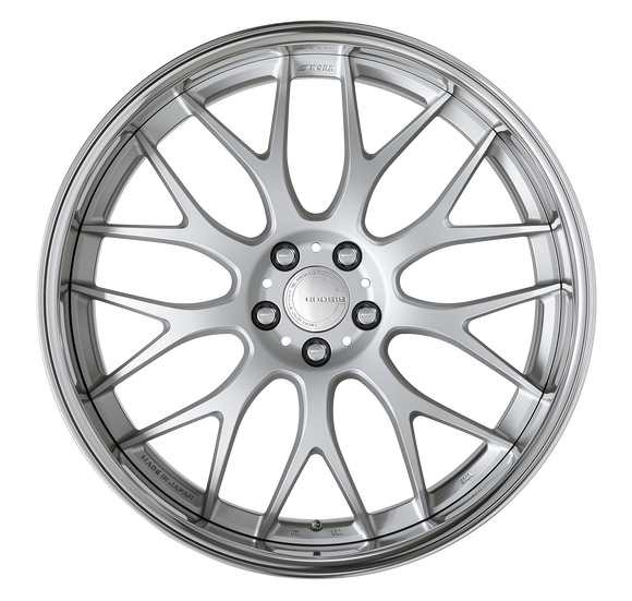WORK GNOSIS RXM Matte Silver (MSL) – 21 inch FULL REVERSE wheel shown, finish reference for 22 inch FULL REVERSE