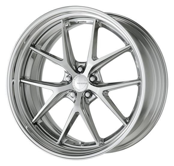 WORK GNOSIS RXS Composite Buff Brushed (PBU) – 22 inch STEP RIM wheel shown, finish reference for 21 inch STEP RIM