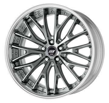 BACK LABEL ZEAST BSTX 20 inch FULL REVERSE, Brilliant Silver Black (BSB), Middle Concave — WORK factory photo