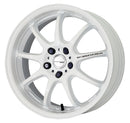WORK EMOTION D9R — White (WHT). WORK's 18 inch STEP RIM wheel, shown as a finish reference for 17 inch NORMAL.