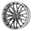 BACK LABEL ZEAST BSTX 20 inch FULL REVERSE, Brilliant Silver Black (BSB), Deep Concave — WORK factory photo
