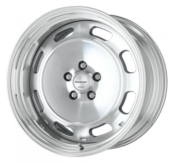 WORK Seeker DT 18 inch STEP RIM, Cut Clear (MSP), buff-anodised rim — WORK factory photo