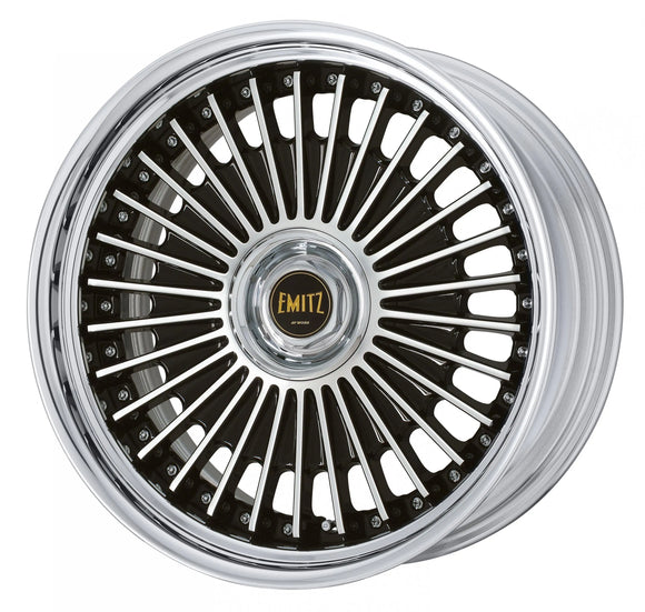 WORK EMITZ 21 inch STEP RIM – Black Cut Clear (BP)