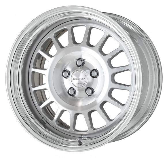 WORK Seeker FD 18 inch STEP RIM, Cut Clear (MSP), buff-anodised rim — WORK factory photo