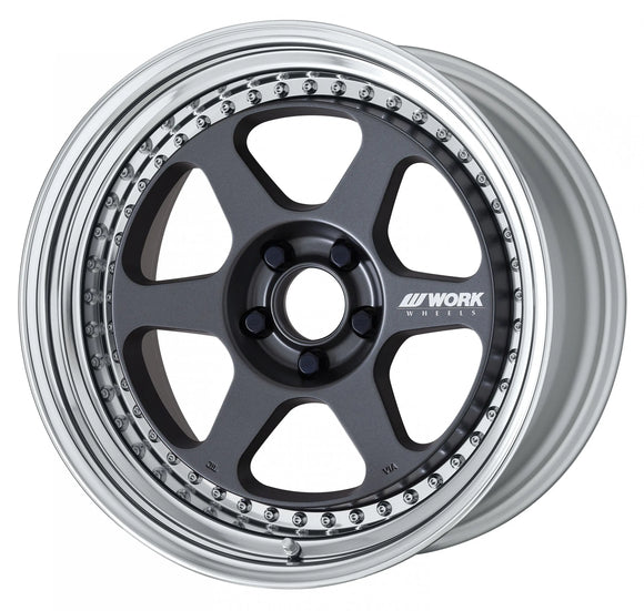 WORK MEISTER L1 3PIECE — Mat Carbon (MGM). WORK's 19 inch NORMAL wheel, shown as a finish reference for 18 inch NORMAL.
