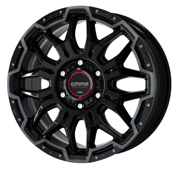 WORK CRAG LCG — Black Cut Clear Black Pierce Machining (BPKPM), 18 inch