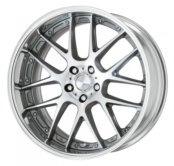 WORK LANVEC LM7 20 inch FULL REVERSE – GR Silver Cut Clear