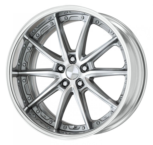 WORK LANVEC LS10 20 inch FULL REVERSE – GR Silver Cut Clear