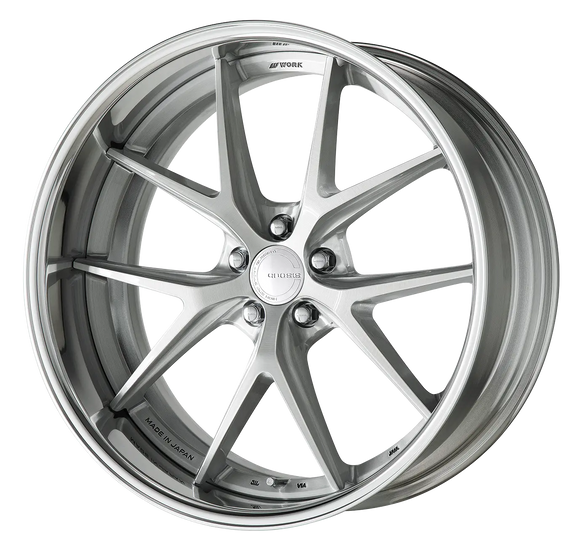 WORK GNOSIS RXS Brushed (BRU) – 21 inch FULL REVERSE wheel shown, finish reference for 20 inch FULL REVERSE