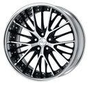 WORK SCHWERT SG2 Black Cut Clear – 20 inch wheel shown, rim type not stated by WORK; finish reference for 20 inch FULL REVERSE