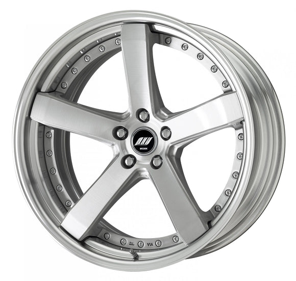 WORK ZEAST ST2 20 inch STEP RIM, deep concave – Brushed (BRU)