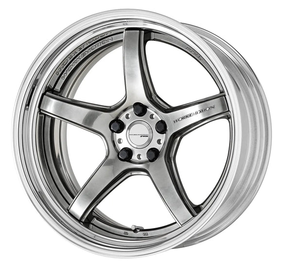 WORK EMOTION T5R 2P 20 inch STEP RIM, Glimit Silver (GTS), Deep Concave — WORK factory photo