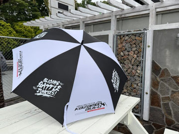KAZAMA Racing Parasol (White / Black) – image 1