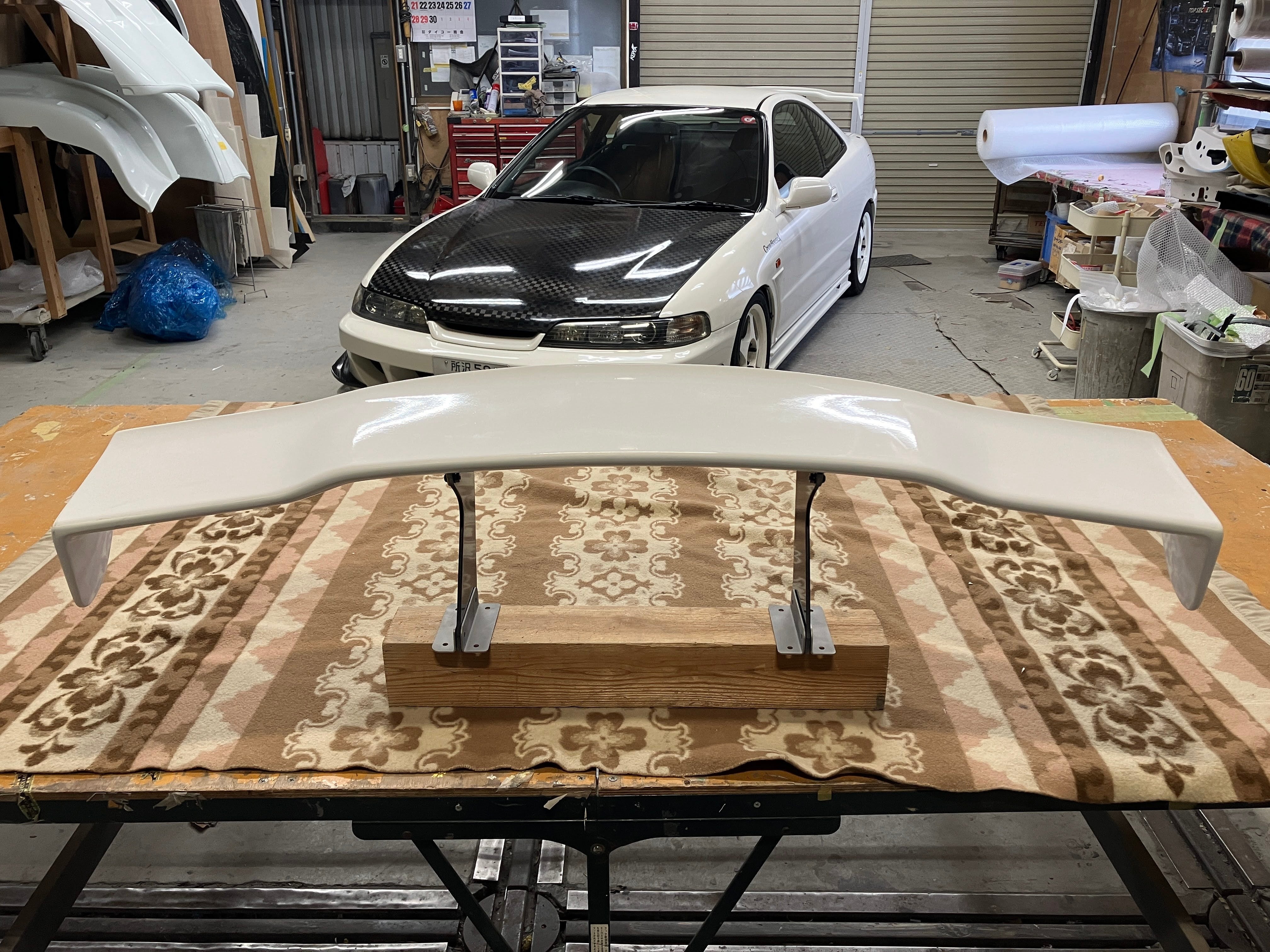 FRP Rear Wing for Honda Integra DC2 (1993–2001) | Dry Carbon Stays