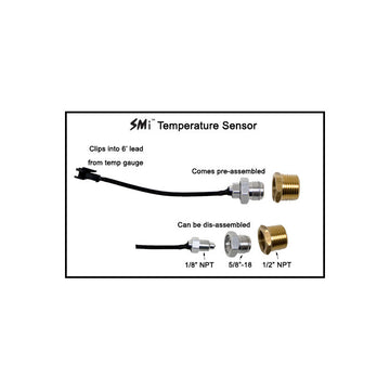 Longacre 52-43500 SMi™ Temperature Sensor with QD Lead & Manifold Fitting -100