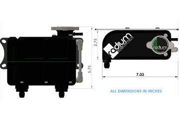 Radium Engineering 汎用クーラントタンク（クーラントヘッダータンク）822ml