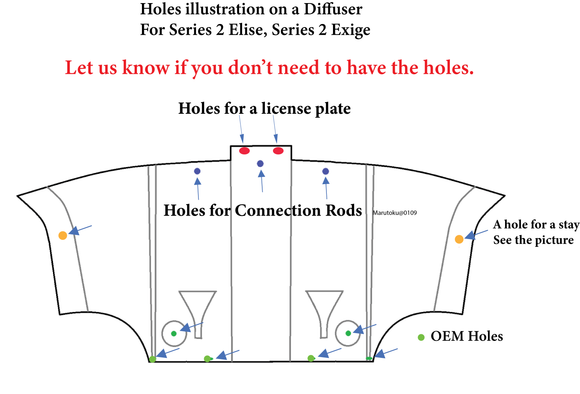 Diffuser for Lotus Elise S2 (2001–2011) & Exige S2 (2004–2011), Kepla, Made in Japan