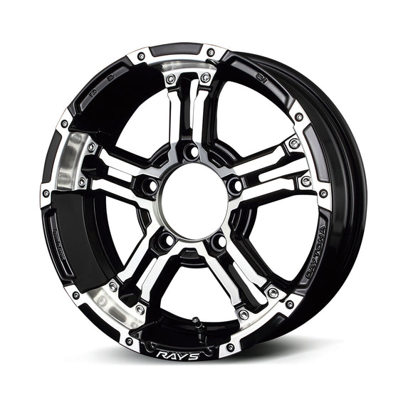 RAYS TEAM DAYTONA FDX-J wheel in Black / Diamond Cut (DW)