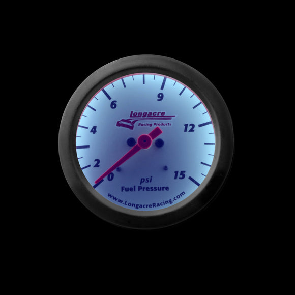 Longacre 52-46901 Sportsman™ Elite Fuel Pressure Gauge 0-15 psi