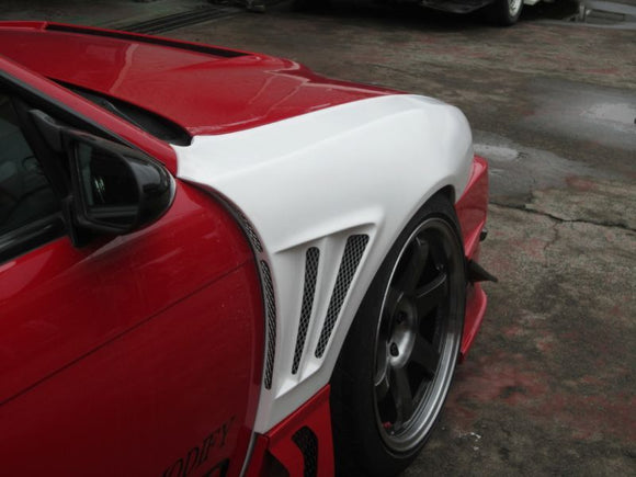 GT Wide Fender, Front for S14 Kouki, 30mm or 50mm Glare