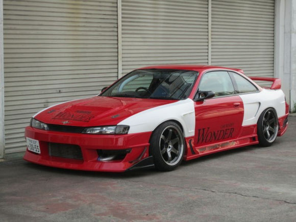 GT Wide Fender, Front for S14 Kouki, 30mm or 50mm Glare