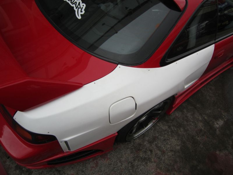 GT Wide Fender, Rear for S14 Zenki, Glare, 30mm or 50mm