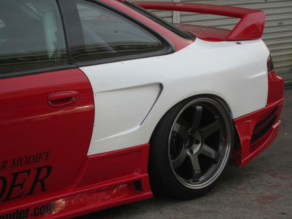 GT Wide Fender, Rear for S14 Zenki, Glare, 30mm or 50mm