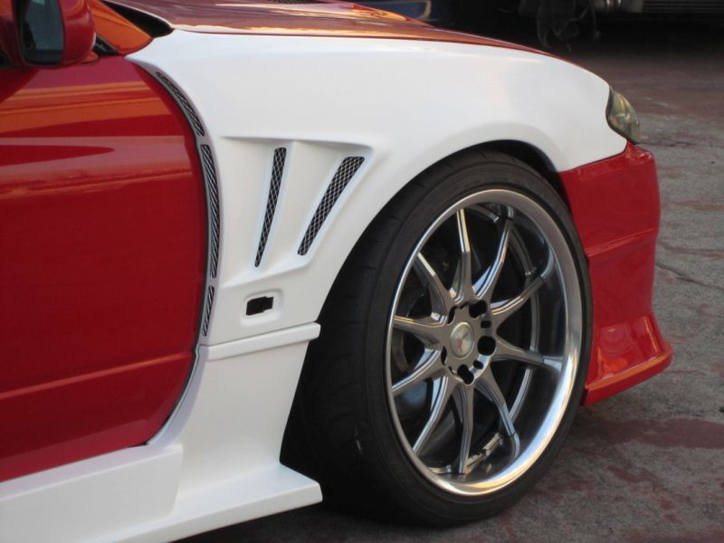 GT Wide Fender, Front for S15, 30mm or 50mm, Glare