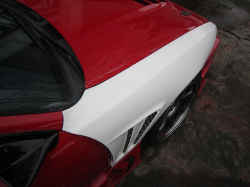 GT Wide Fender, Front for S14 Kouki, 30mm or 50mm Glare