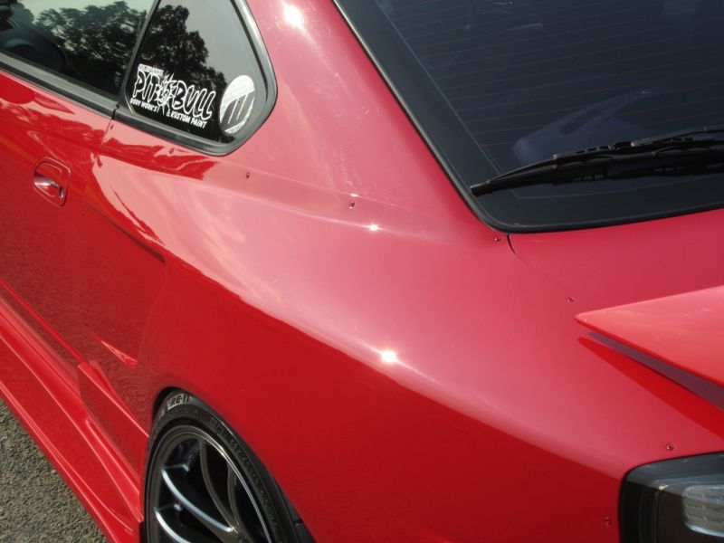 GT Rear Wide Fender for S15, 30mm or 50mm, Glare