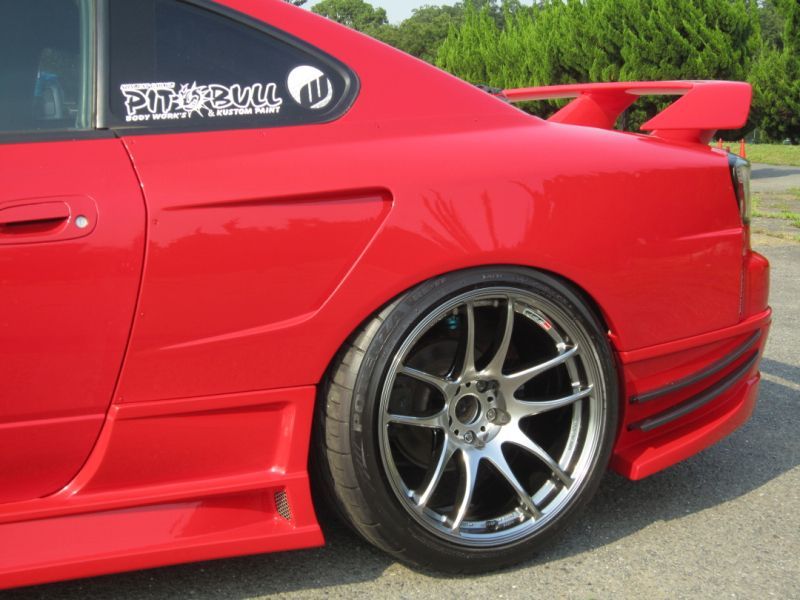 GT Rear Wide Fender for S15, 30mm or 50mm, Glare