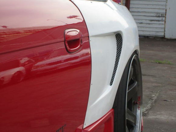 GT Wide Fender, Rear for S14 Kouki, 30mm or 50mm, Glare