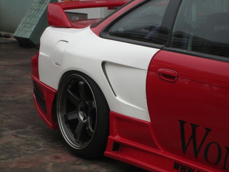 GT Wide Fender, Rear for S14 Zenki, Glare, 30mm or 50mm