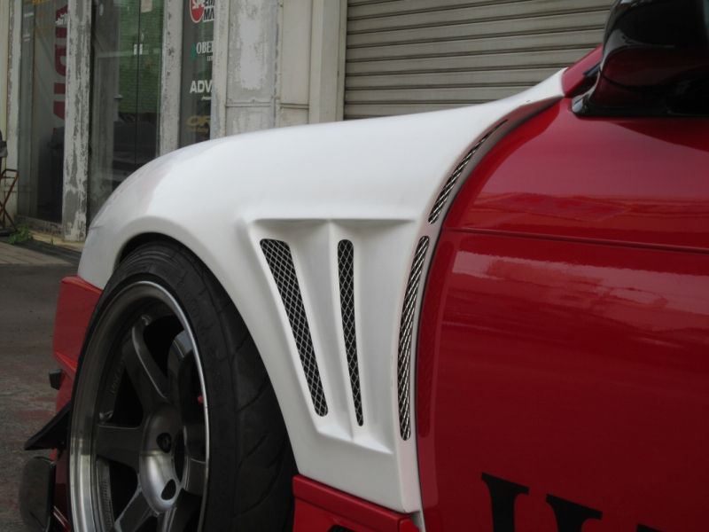 GT Wide Fender, Front for S14 Kouki, 30mm or 50mm Glare