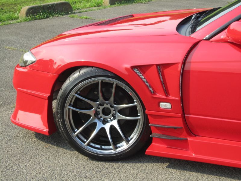 GT Wide Fender, Front for S15, 30mm or 50mm, Glare
