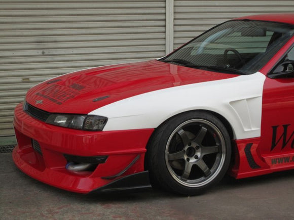 GT Wide Fender, Front for S14 Kouki, 30mm or 50mm Glare