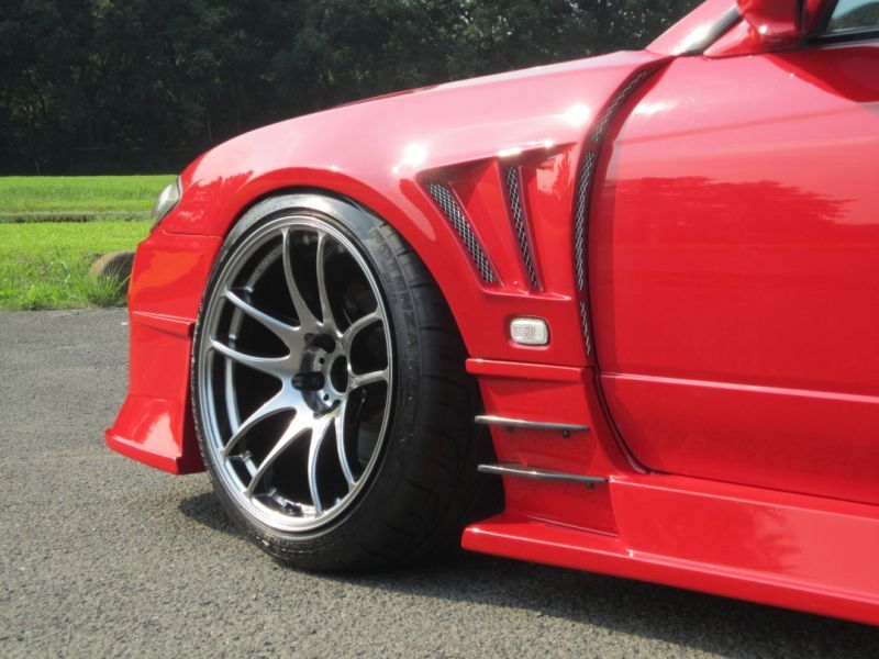 GT Wide Fender, Front for S15, 30mm or 50mm, Glare