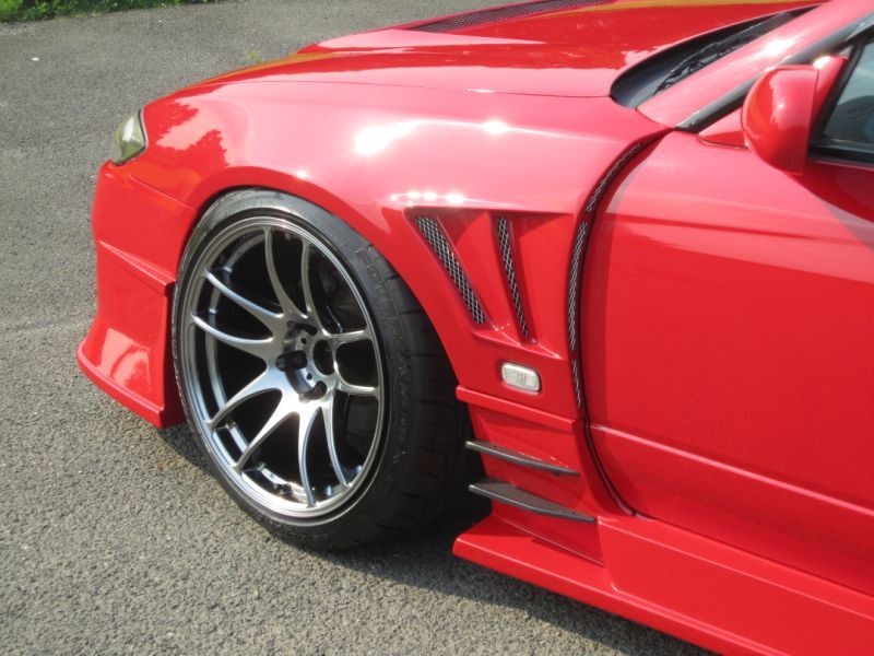 GT Wide Fender, Front for S15, 30mm or 50mm, Glare